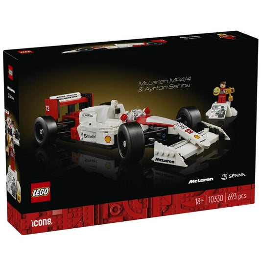 Lego Icons 10330 Mclaren Mp4/4 Ayrton Senna Costruzioni Auto Formula 1 693Pz 18+