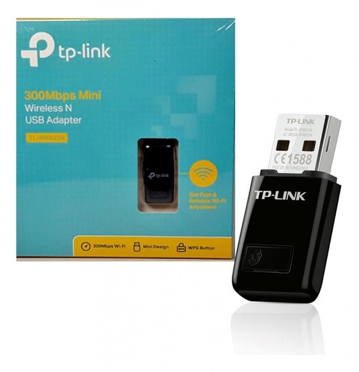 Tp-Link Adattatore Usb Wireless 300Mbps Mini Scheda Rete Tl-Wn823N Internet Wifi
