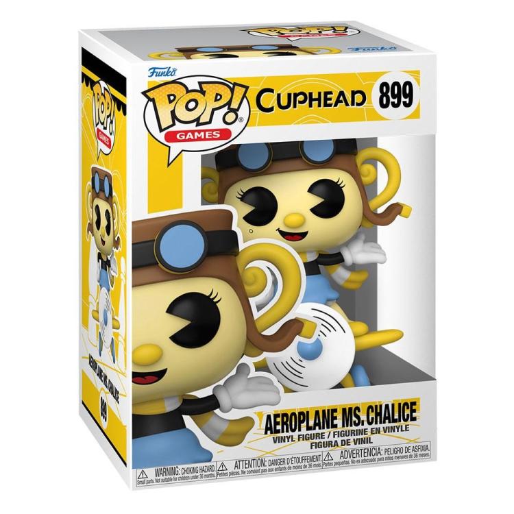 Funko Pop ! Games Cuphead - (899) Aeroplane Chalice - Vinyl Figure 9 Cm