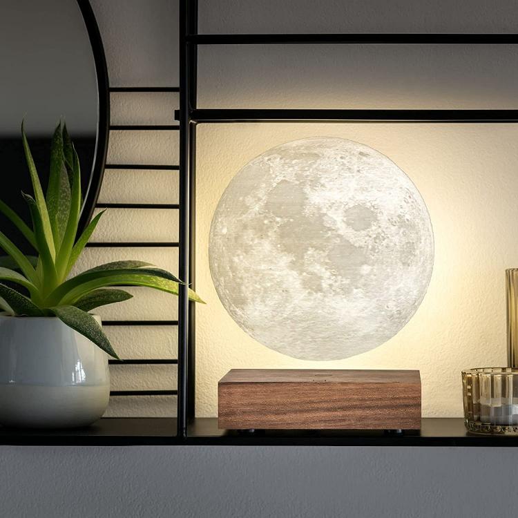 Luna Gravitazionale Levitante Lampada 3D Led Fluttuante Magnetica Design Arredo