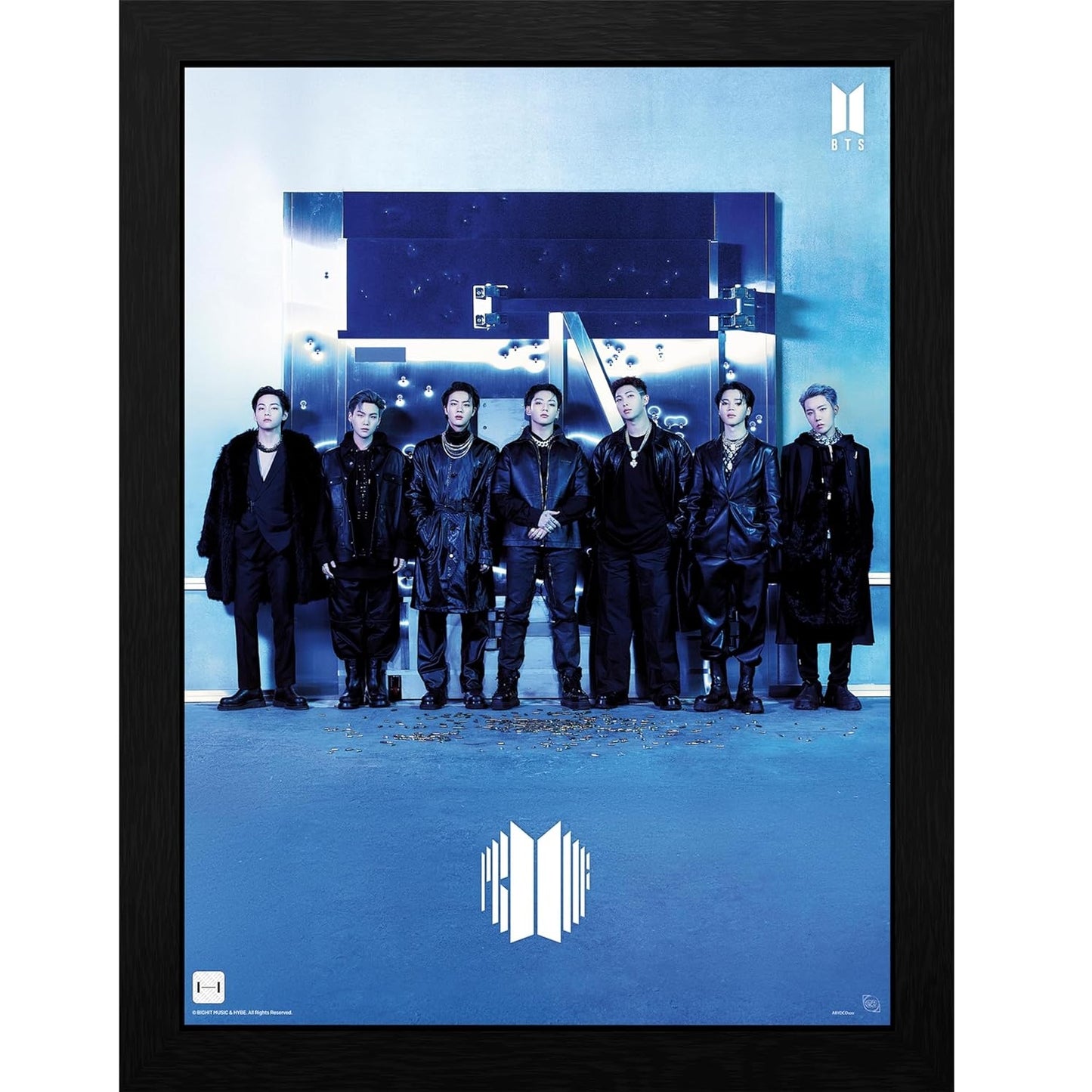 Abystiye Gb eye BTS Kpop Poster Incorniciato Cornice Quadra 30x40 cm