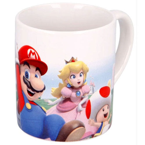 Tazza Nintendo Super Mario w/Friend Luigi Toad and Peach In Ceramica Mug 325ml