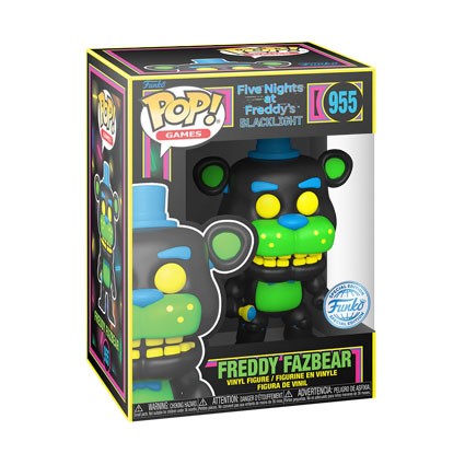 Funko Pop ! Games - Five Nights At Freddy's Blacklight - (955) Freddy Fazbear FNAF