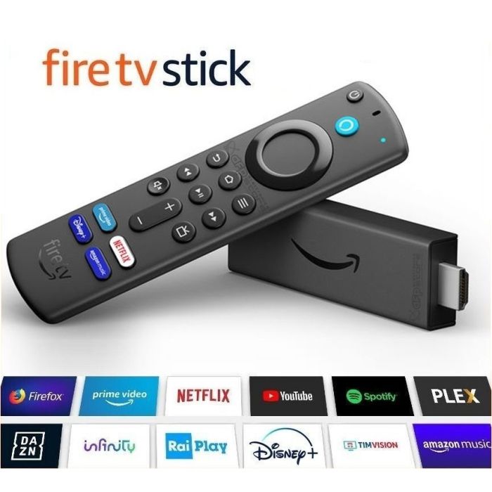 AMAZON FIRE TV STICK FULL HD CON TELECOMANDO VOCALE ALEXA (COMANDI PER LA TV)