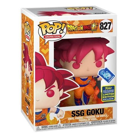 Funko Pop Dragon Ball Super 827 Super Sayan God Goku Limited Edition Sigillato
