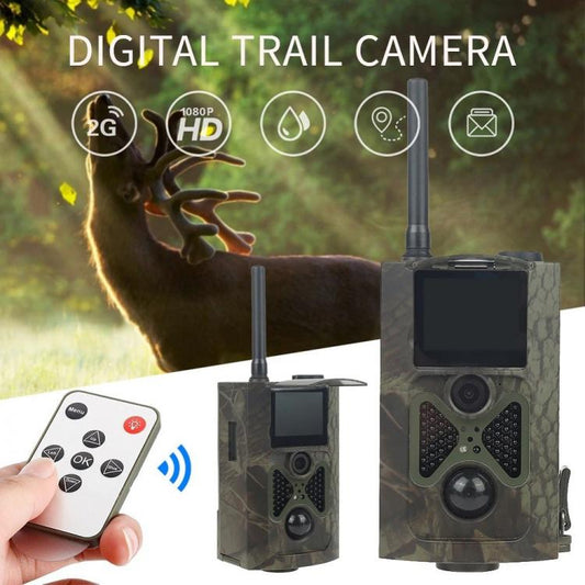 Fototrappola Gsm Telecamera Da Per Caccia 2G Videocamera 5Mp Infrarossi Hc-300M