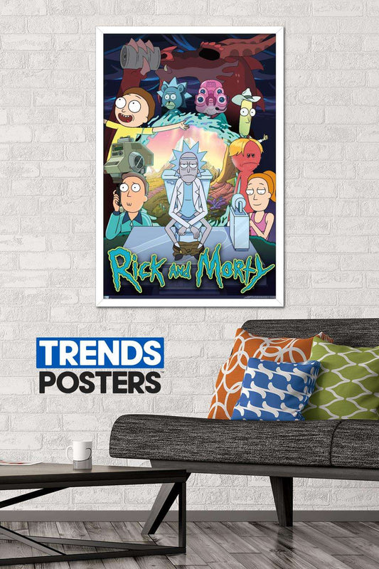 Maxi Poster Rick and Morty Season 4 A Parete 91x61 cm Incorniciabile