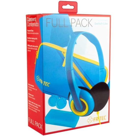 Fr-Tec Travel Kit Blade Full Pack Cuffia+Case+Grip+Game Per Nintendo Switch Lite