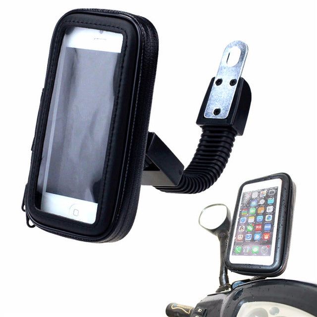 Porta Cellulare Supporto Per Moto Bici Supporto Specchietto Impermeabile 5" 6"