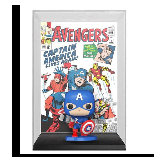 Funko Pop ! Comic Cover Marvel Avengers -(27) Captain America Special Exm Figure