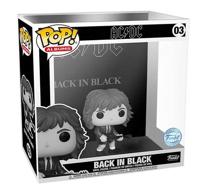 Funko Pop ! Albums Ac/Dc - (03) Back In Black Vinyl Ac/Dc Album Special Edition