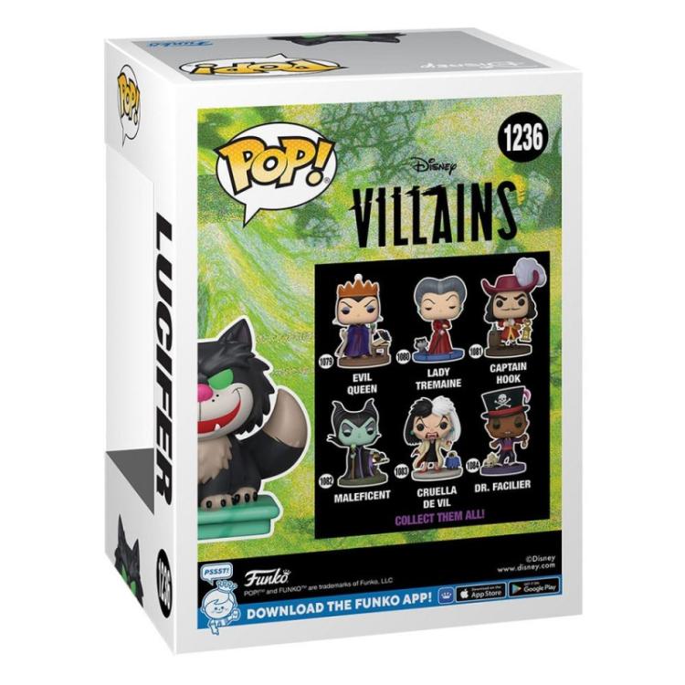 Funko Pop ! Disney Villains - (1236) Lucifer Figure Cenerentola Cat Special 9Cm
