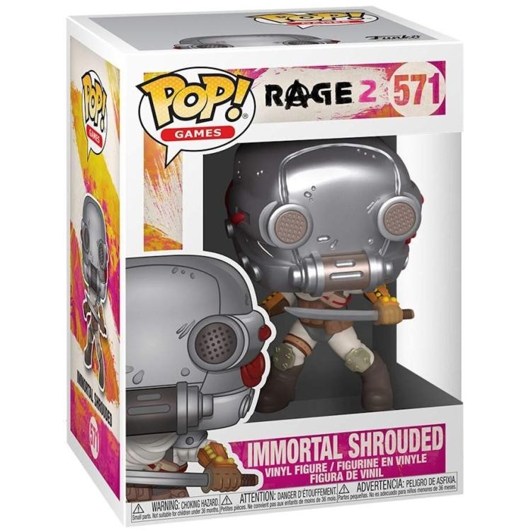 Funko Pop ! Games - Rage 2 - (571) Immortal Shrouded Vinyl Figure 9Cm Statuetta