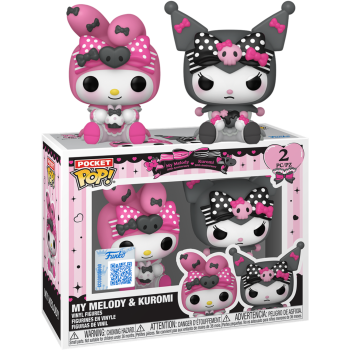 Funko Pop ! Pocket ! 2 Pack Hello Kitty - Kuromi Vinyl Figure 4Cm Keychain
