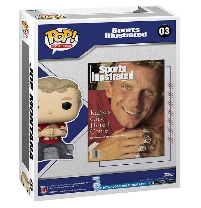 Funko Pop ! Cover Sports Illustrated - (03) Joe Montana Figure Nfl Legends
