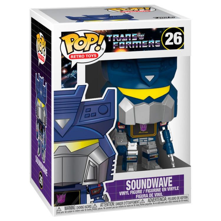 Funko Pop ! Retro Toys Transformers - (26) Soundwave Figure Vinyl 9Cm Nuovo