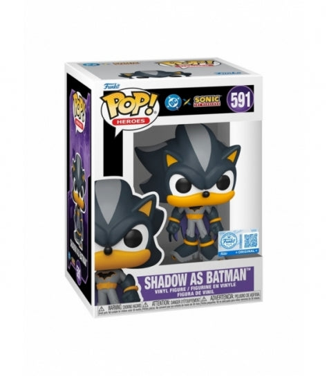 Funko Pop ! Heroes - DC X Sonic (591) Shadow As Batman 9cm (Preordine)