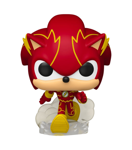 Funko Pop ! Heroes - DC X Sonic (593) Sonic As Flash 9cm (Preordine)