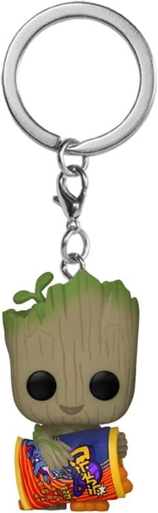 Funko Pop Pocket Keychain - Marvel: I Am Groot (Groot With Cheese P) Portachiavi