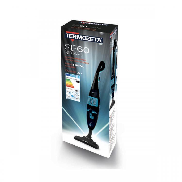 Termozeta Aspirapolvere Se60 Corded Senza Sacco 600W Scopa Elettrica Ciclonica