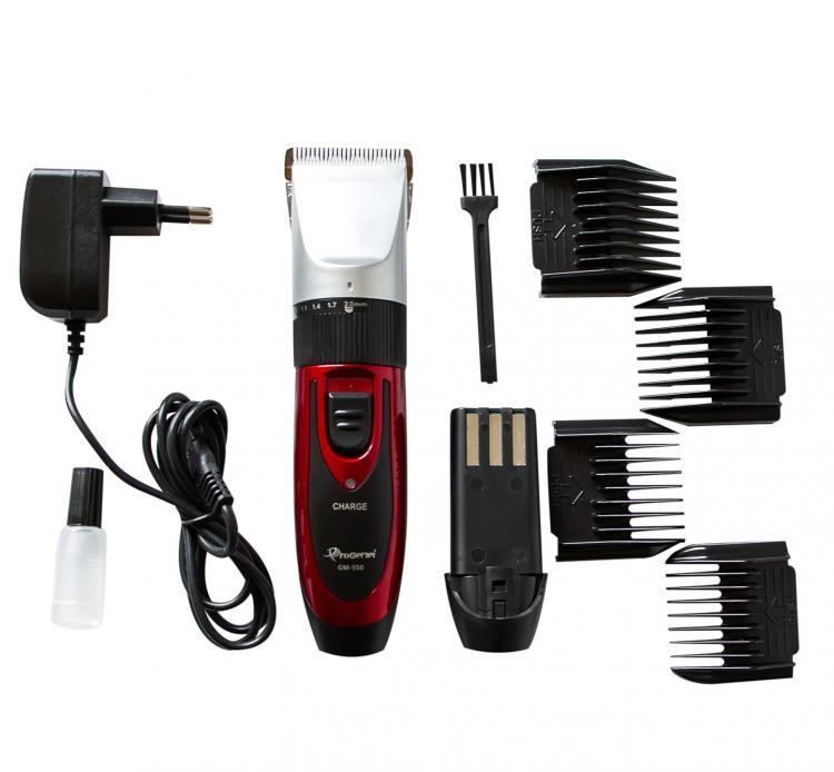 Gemei Rasoio Taglia Capelli Elettrico Regola Barba Ricaricabile 2 Batterie Gm550