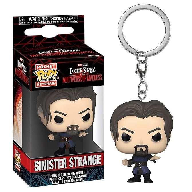 Funko Pop ! Keychain Pocket Marvel Doctor Strange (Sinister Strange) Portachiavi