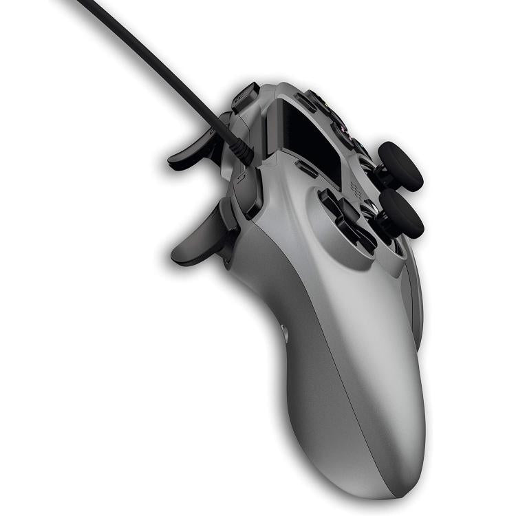 Gioteck Vx4 Premium Wired Controller Ps4/Pc Joystick Cablato Gamepad Titanium