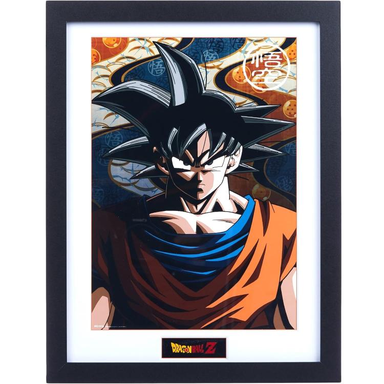 ABYSTYLE: DRAGON BALL Z (GOKU) POSTER INCORNICIATO QUADRO STAMPA CORNICE 30x40cm