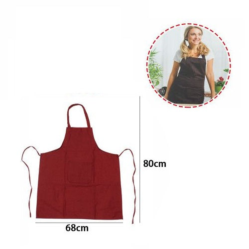 DFH GREMBIULE PETTORINA DA CUCINA BAR CHEF COOKING BARBECUE CON TASCA UOMO DONNA