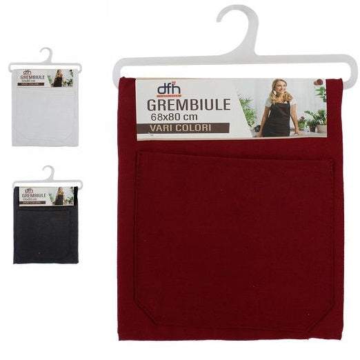 DFH GREMBIULE PETTORINA DA CUCINA BAR CHEF COOKING BARBECUE CON TASCA UOMO DONNA