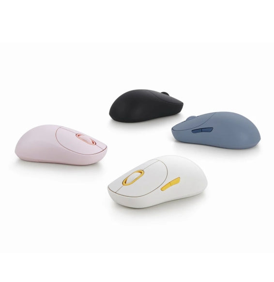 Xiaomi Mouse Usb Wireless 3 Blue Blu Luci A Led Laser Senza Fili Bluetooth Wifi