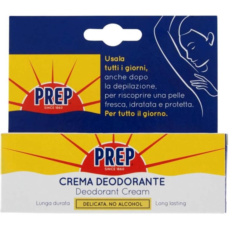 Prep - Crema Deodorante Antitraspirante Protezione 48H Per Pelli Sensibili 35Ml