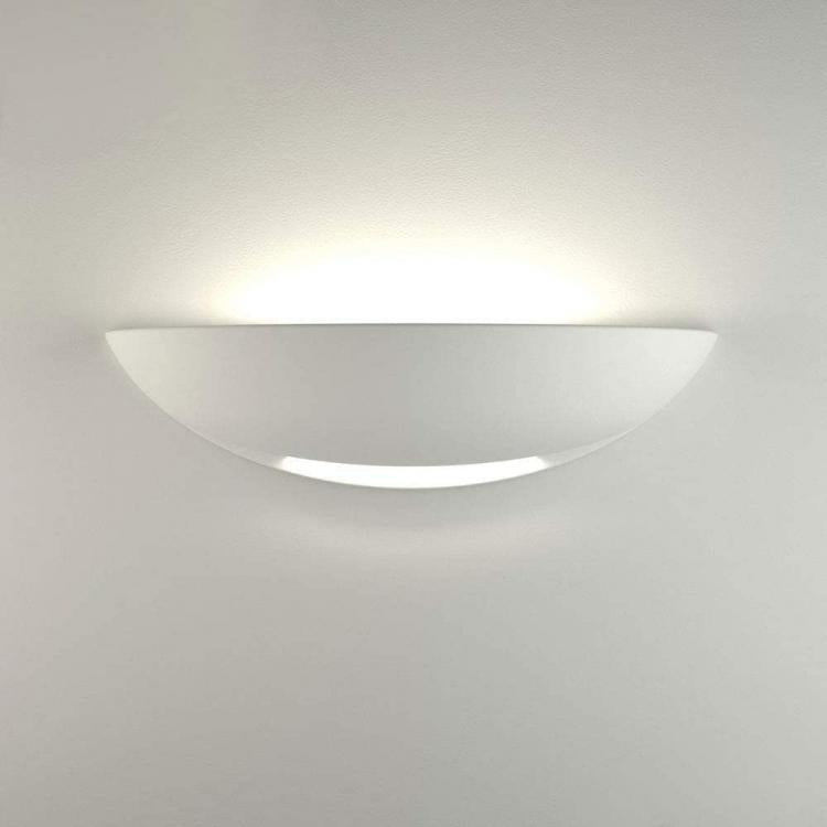Universo Applique Gesso A Parete Doppia Emissione Lampada R7S Interno Mezza Luna