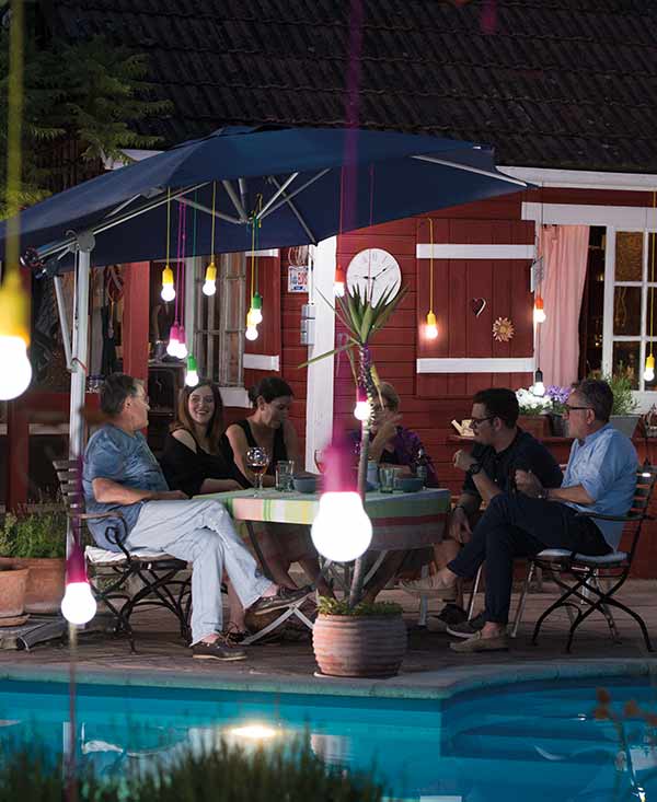 4x LAMPADINA CLICK CORDA LUCE BIANCA LED DA CAMPEGGIO ARMADIO CASA NATALE CATENA