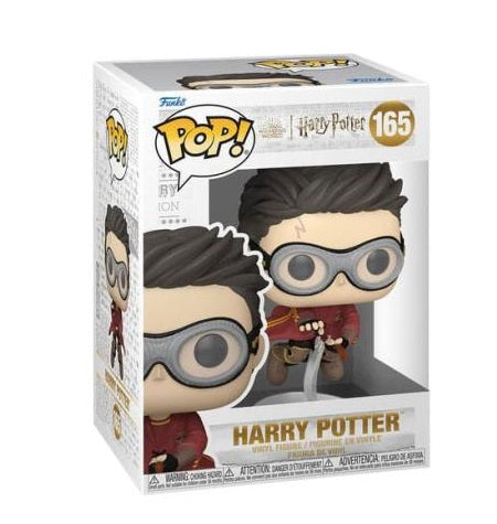 Funko Pop ! Harry Potter - (165) Harry Potter W/Broom Quidditch Figure Vinyl 9Cm