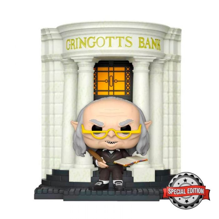 Funko Pop Deluxe Harry Potter - Gringotts Head Goblin With Gringotts Bank (138)
