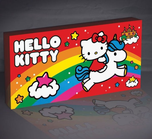 Pyramid - Tela Retroilluminata - Hello Kitty Rainbow - Lampada Light Up Canvas - LED Poster Incorniciato Luminosa 15x30 cm (Copia) (Copia)