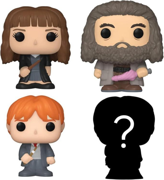 Funko Bitty Pop ! Harry Potter - Hermione Granger/Rubeus Hagrid/Ron Weasley 4Pz