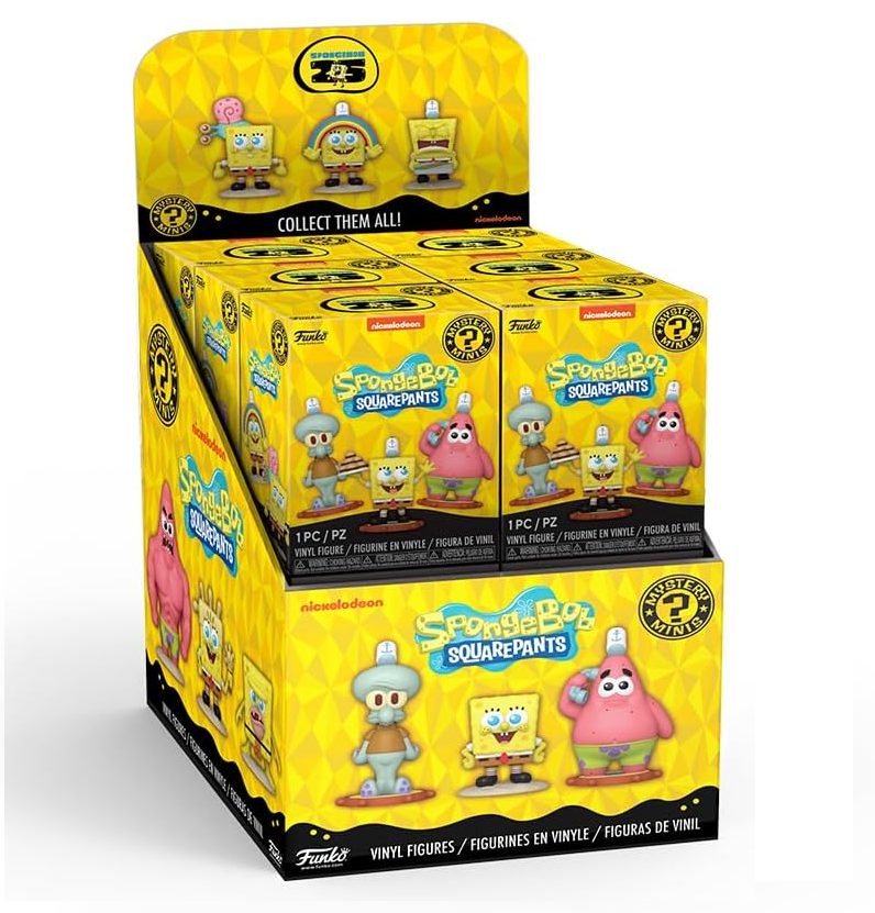 Funko Mystery Minis: SpongeBob SquarePants 25th Anniversary (1pz) Casuale Mini Figure Da Collezione