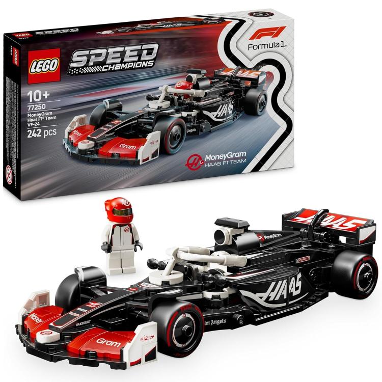 Lego Speed Champions Moneygram Haas F1 Team Fw46 77250 Modellino Auto Formula 1