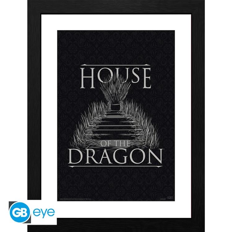 ABYSTYLE: HOUSE OF THE DRAGON (CASA) POSTER INCORNICIATO STAMPA E CORNICE 30x40