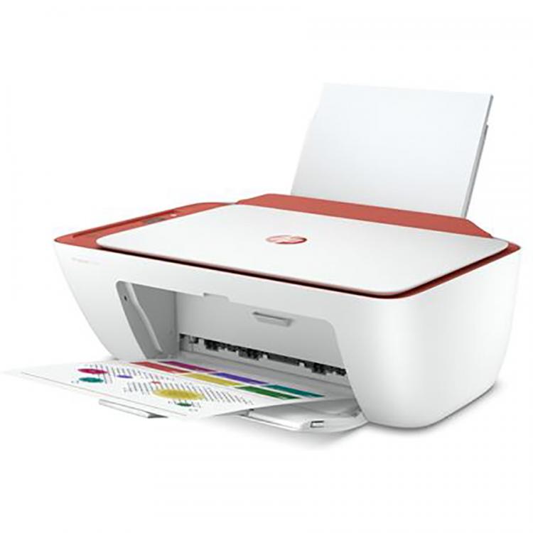 Hp Stampante Multifunzione Deskjet 2723E Inkjet Wifi All In One Bianco/Rosso