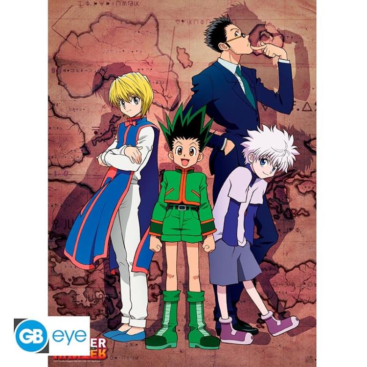 ABYSTYLE (HUNTER X HUNTER) SET 2 CHIBI POSTER: "GRUPPO" (52X38) ANIME "GB EYE"