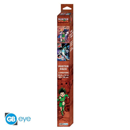 ABYSTYLE (HUNTER X HUNTER) SET 2 CHIBI POSTER: "GRUPPO" (52X38) ANIME "GB EYE"