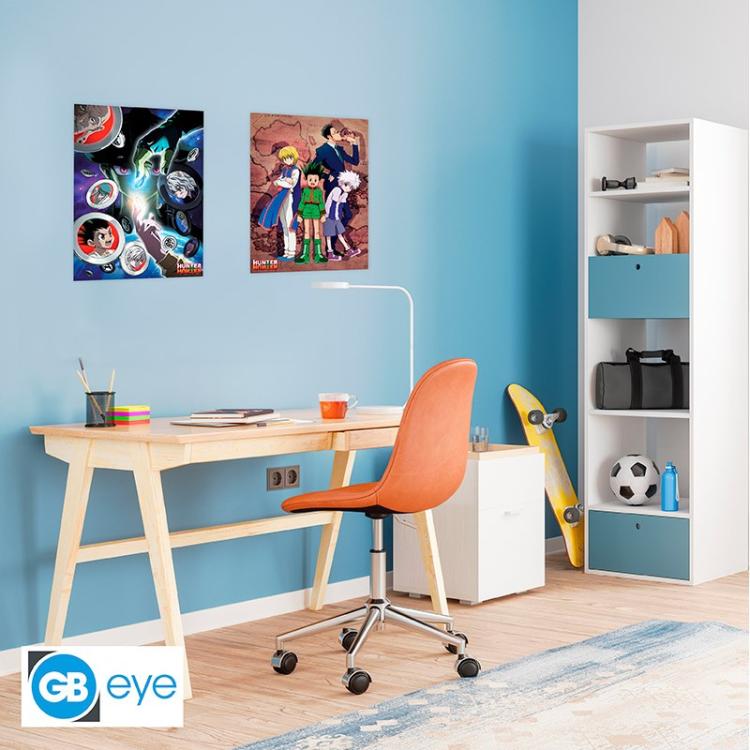 ABYSTYLE (HUNTER X HUNTER) SET 2 CHIBI POSTER: "GRUPPO" (52X38) ANIME "GB EYE"