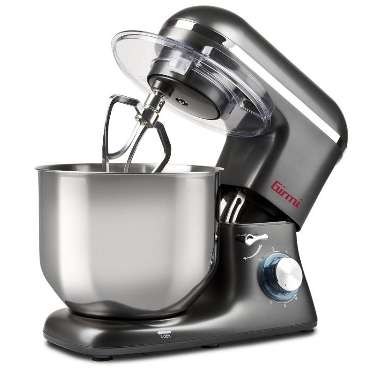 Girmi Planetaria Impastatrice 8L 6 Velocità Ciotola In Acciaio 1800W Grigio Im46