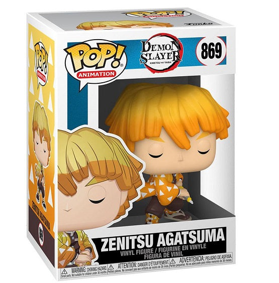 Funko Pop ! Animation Demon Slayer - Zenitsu Agatsuma (869) Figure Vinyl 9Cm
