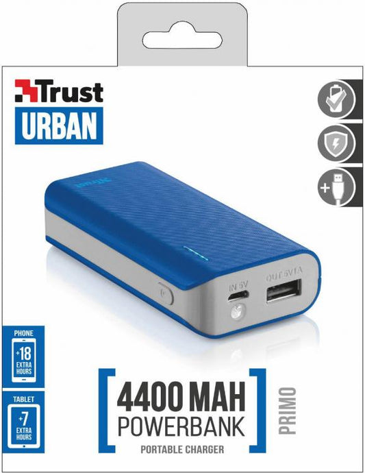 Tust-Urban Power Bank Batteria Esterna Caricabatteria Portatile Universale 4400