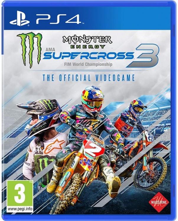 MONSTER ENERGY SUPERCROSS THE OFFICIAL VIDEOGAME 3 PS4 VIDEOGIOCO ITALIANO NUOVO