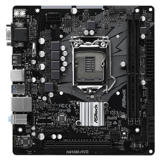 ASROCK MB 1200 10°GEN. H410M-HVS 2xDDR4 4xSATA 6XUSB VGA/HDMI SCHEDA MADRE PC